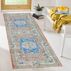 Tapis imprimé floral - Cadeau, Salle de bain, Sol, Bleu, Marocain, Médaillon, Grand, Chambre, Turc, Tapis à poils doux - Product Image 3