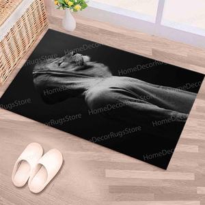 Tapis imprimé tête de lion pour homme : intérieur, extérieur, antidérapant, tapis doux non tissé - Product Image 5