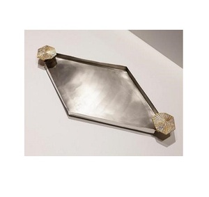 Bandeja para servir comida con pintura a mano de madera con bandeja para servir chocolates de forma ovalada de calidad superior a buen precio - Product Image 3