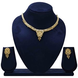 Vente en gros de bijoux de mode plaqués or 14K 18K 24K, formant un ensemble de colliers, bijoux de luxe, bijoux en laiton rempli d'or Oro Joyeria. - Product Image 1