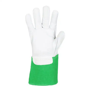 Gants en cuir fendu de chèvre et de vache de qualité supérieure Protection des mains résistante aux étincelles de chaleur durable pour les gants de sécurité de travail - Product Image 3