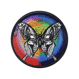 Parche tejido cortado con láser, insignia, parches para prendas, parche bordado personalizado para ropa - Product Image 1