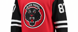 Vêtements de sport de hockey sur glace pour hommes adultes de haute qualité, personnalisés, avec nom d'équipe imprimé numériquement sur le devant, 100% polyester, 180g, séchage rapide - Product Image 5