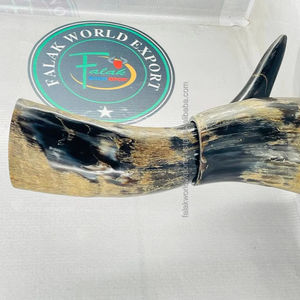 Véritable corne de boeuf grande taille vache boeuf Viking corne à boire Simple personnalisé forme naturelle poli bière corne de vin nautique par FWE - Product Image 3