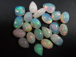 พลอยโอปอลเอธิโอเปียอัญมณีสีขาวอัญมณีหลวมอัญมณีทรงวงรี - Product Image 2