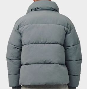 Alta calidad 2024 nueva moda acolchada invierno impermeable lona Bomber chaqueta para hombre diseño personalizado Logo 2017 - Product Image 2