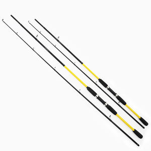 Canne à pêche spinning en fibre de verre à 2 sections de 2.3m Poignée en EVA Action moyenne pour la pêche au bar en mer - Product Image 2