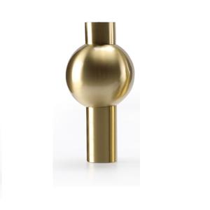 Modern Latest Golden Metal Decorating Fancy Finished <b>Clear</b> Metal Decorating Designing Luxury Style Unique Flower <b>Vase</b> - Product Image 6