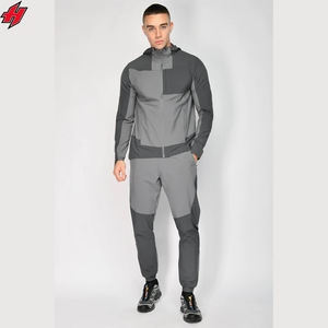 Manufacturer Custom Wholesale Zip up <b>Jacket</b> and Nylon Pants Two Piece Set Streetwear Nylon Windbreaker Tracksuit Set - Product Image 1