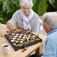 Jeu d'échecs en bois artisanal | Planche pliante avec rangement | Staunton Pieces Private Label Service Fournisseur Alibaba par AYAANS