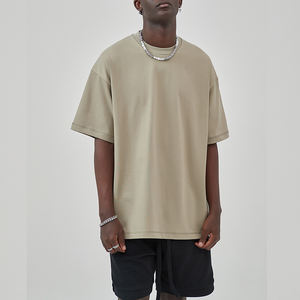 Camiseta extragrande con hombros caídos Camiseta extragrande de algodón 100% Camiseta unisex de alta calidad para hombre - Product Image 1