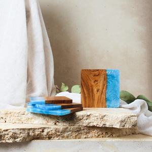 Posavasos de resina de madera para bebidas, posavasos de cristal, precio barato, producto, posavasos cuadrado de madera - Product Image 6