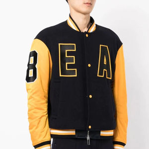 Casual Unisex Streetwear abrigos con parche personalizado Varsity chaqueta universitaria de los hombres chaqueta de bombardero de béisbol Vintage sudadera - Product Image 1
