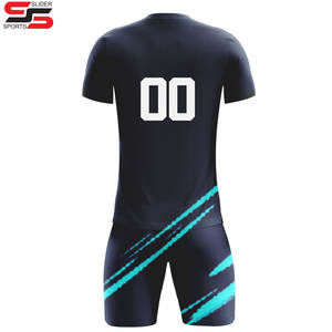 Maillots de football pour hommes, uniformes de combinaison d'entraînement de football, uniformes à manches courtes, service OEM - Product Image 4