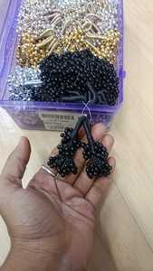 Custom Made Metallic <b>Beaded</b> Sequined and Embroidered Tassels with Mirror Work for Garment Curtain Art & <b>Craft</b> Projects - Product Image 3