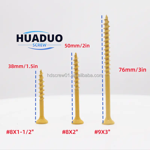 สกรูยึดพื้นภายนอกคุณภาพสูง 200 ชิ้น ทำจากทองแดง ทนทานต่อการเกิดสนิม # 8 # สกรูหัวทอร์กซ์ขนาด 9 1-1/2 นิ้ว 2 นิ้ว 3 นิ้ว สำหรับงานไม้ พร้อมหัวขันแบบ T25 สตาร์ไดรฟ์ - Product Image 2