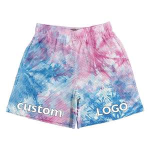 Pantalones Cortos de Lana para Hombre de Alta Calidad con Estampado por Transferencia Térmica, de Secado Rápido, Estilo Urbano, Personalizados con Cordón de Poliéster/Algodón - Product Image 1