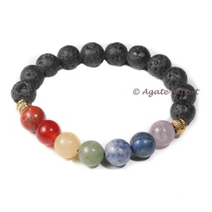 สร้อยข้อมือเครื่องประดับแฟชั่นและกำไลหินอัญมณีสีชมพูอาเกตที่มีเสน่ห์กลมและกึ่งมีค่าส่งออก - Product Image 2