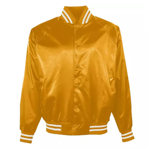 2025 colores personalizados ropa de moda chaqueta Varsity de satén de alta calidad Hip Hop personalizado Unisex Streetwear chaqueta Varsity para hombres - Product Image 4