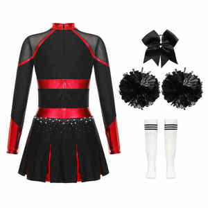 Ensemble de tenue de cheerleading conçu pour le confort, la flexibilité et la confiance, adapté aux équipes scolaires, aux événements, aux entraînements et aux spectacles - Product Image 2