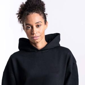 Custom Printed Blank 100% Cotton Fleece Womens Clothing Hoodies Dress Oversized Drop Oversized Graphic Hoodies for Women - Product Image 6