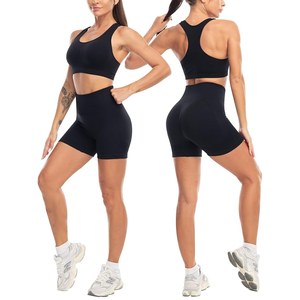 Leggings à la mode quantité minimale de commande bas XS taille taille Logo usine directe haute qualité ensemble de Yoga pour femmes grande taille vêtements de sport - Product Image 4