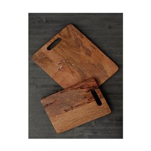 Planche à découper rectangulaire en bois d'acacia et bambou, pour la viande et les légumes, offre spéciale - Product Image 1