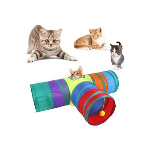 Túnel de Juego Plegable para Gatos Rainbow 2112 de 3 Vías y 80 cm, Tubos y Túneles TR - Product Image 3