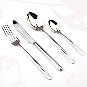 Métal Vrac Tendance Fabriqué en Inde Couteau Cuillère Fourchette Nickel Couverts en Acier Inoxydable Couverts Polis Ensemble pour Banquet/Hôtel - Product Image 1