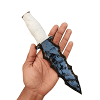 Arme en cristal fabriquée à la main d'épée unique d'obsidienne noire, outil de protection spirituelle, décor métaphysique, cadeau symbolique
