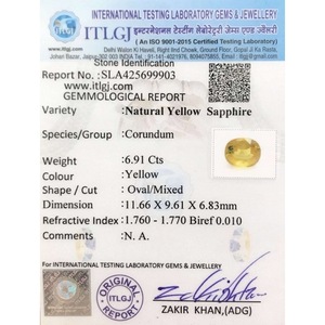 Saphir Jaune Naturel 6,91 Carats Facetté avec des coupes ovales et marquises, traité thermiquement, couleurs marron et rouge - Product Image 4