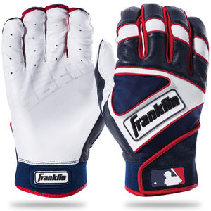 Gants de frappe de baseball personnalisés avec logo OEM, paume en cuir pour homme, fermeture à crochets et boucles, écologiques, durables, couleur personnalisée - Product Image 2