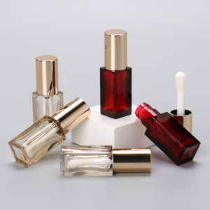 Tuýp son bóng hình tròn, nắp vuông, trong suốt, đầu cọ to, kiểu dáng mập mạp, dung tích 8ml - Product Image 1