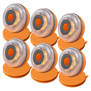 6x Luci di Emergenza V16 Connesse, Omologate, DGT 3.0, Dati Validi fino al 2038 + Supporto Universale a Ventosa - Product Image 1