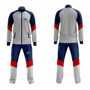 Conjunto de chándal de lana de poliéster con logotipo personalizado, ropa deportiva de talla grande para invierno, chándal de fútbol - Product Image 6