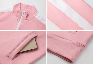 Ensemble de survêtement élégant pour femme, jogging deux pièces, fabricant personnalisé, survêtement rose, ensembles de survêtement pour femmes, vêtements pour femmes - Product Image 3