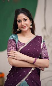 Lehenga Sari de Seda para Mujer con Blusa Bordada, Ropa Tradicional Étnica - Product Image 5