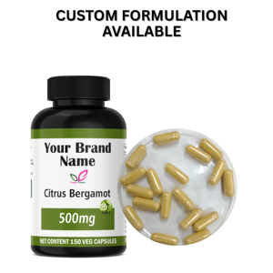 Extracto orgánico de bergamota de cítricos de etiqueta privada OEM 150 cápsulas suplemento de hierbas suplemento de cítricos de bienestar Natural - Product Image 2