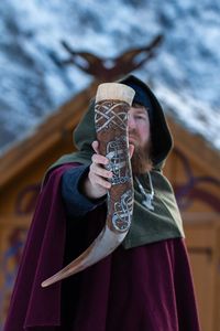 เขาควายแท้ทำด้วยมือในจอร์เจียปรับแต่งศาสนาคุณภาพสูงของขวัญวันเกิดงานแต่งงานที่ยอดเยี่ยม - Product Image 2