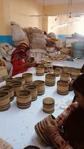 <b>Cheap</b> prices folding storage <b>basket</b> home organizer seagrass felt storage <b>basket</b> for dirty clothes toy books - Product Image 3