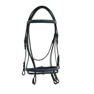 ALR EQUESTRIANS Customizable Western Riding Horse <b>Bits</b> Durable Leather Equestrian Rein with Fancy Stitching and Logo - Product Image 1