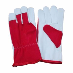 Most Popular Anti-Static Durable Flexible Long <b>Cuff</b> Goat Grain Leather Industrial Safety Gloves Fireproof for Hand <b>Arm</b> - Product Image 1