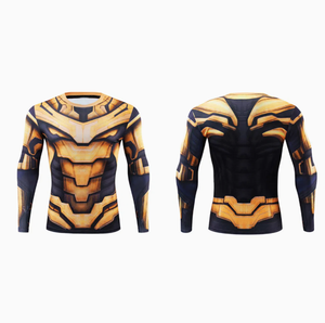 Wholesale Price Quick Dry Rash <b>Guard</b> Diving Sets for Men 100% Cotton Gym Shirt Polyester Fabric Printing Clothing <b>Letter</b> Pattern - Product Image 5