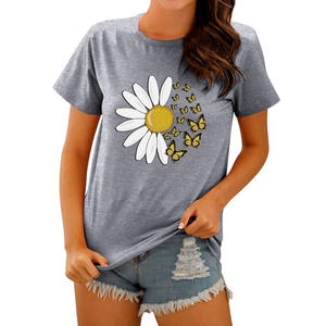 Último diseño personalizado de las mujeres camiseta Unisex gráfico de algodón camiseta de talla grande de gran tamaño camiseta vestidos para las mujeres - Product Image 4