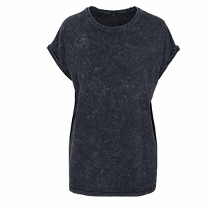 Camiseta de algodón grueso OEM, camiseta negra Beigue Heavyweight, camiseta 220 GSM Stone Acid Wash - Product Image 4