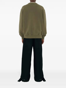 OEM unisexe vert olive sweat-shirt coton de qualité supérieure pull à col rond pour tenue décontractée coupe décontractée confortable toute la journée style - Product Image 5