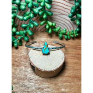 Donovan Skeets Kingman Turquoise & Sterling <b>Silver</b> Fashion <b>Cuff</b> <b>Bracelet</b> - Product Image 1
