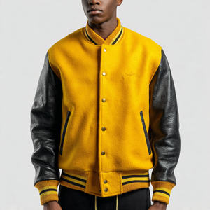 Chaqueta Universitaria 100% Lana para Hombre, Chaqueta Universitaria de Béisbol para Invierno, Chaqueta Universitaria de Béisbol Holgada para Hombre - Product Image 6