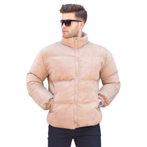 winter glossy puffer jacket custom logo waterproof shiny bubble Men's jacket with your logo - Product Image 3