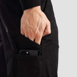 Pantalones Chinos Ligeros de Lona Venture, Casuales, Negros, Talla 6XL, con Pliegues, Lavado de Color, Cintura Media, para Primavera - Product Image 6